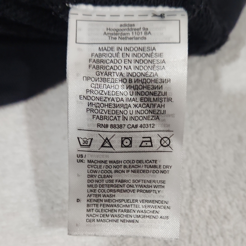adidas Black and White Women's Hoodie Sweater - Picture 4 of 8